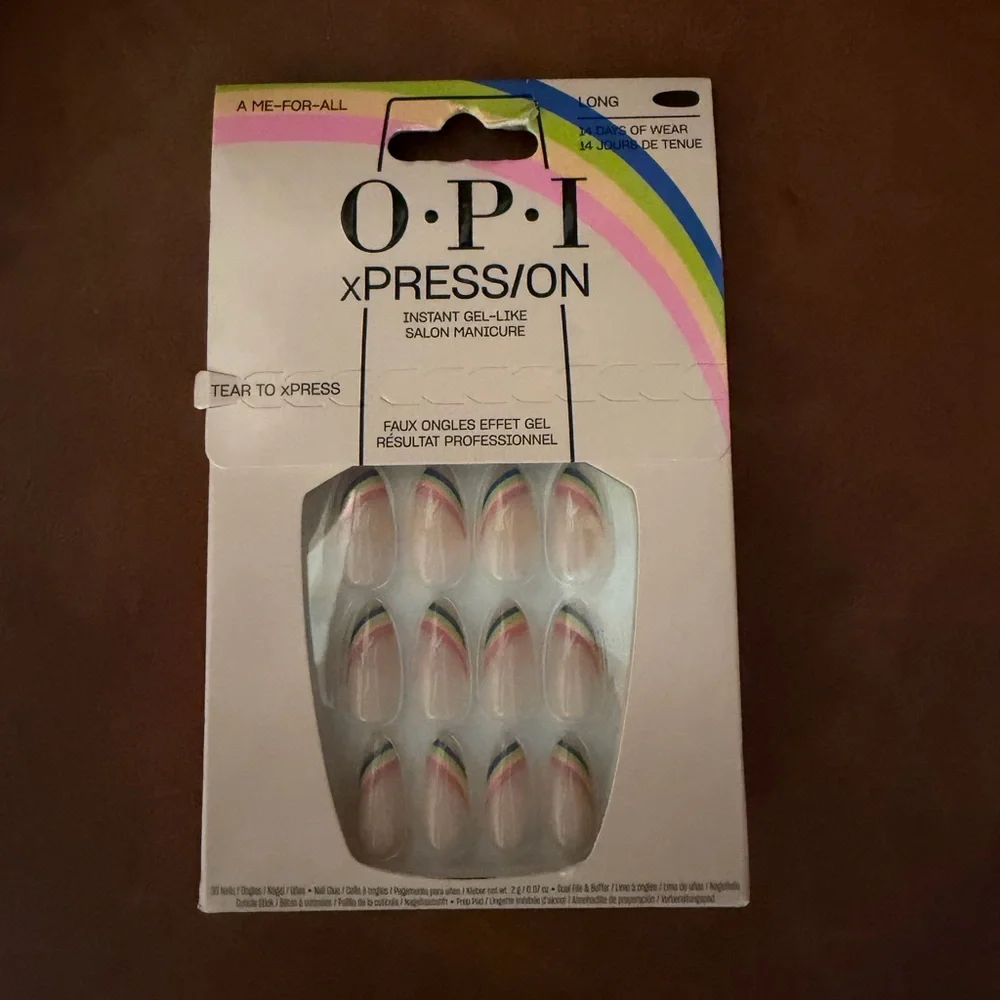 OPI xPRESS/ON Gel Manicure - Rainbow Design